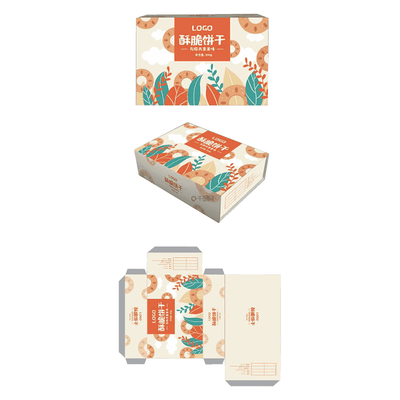 Kutije za pakiranje keksa od valovitog kartona