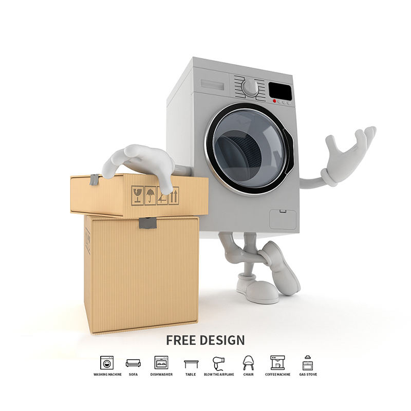 Kutije za pakiranje strojeva za pranje rublja od valovite ploče