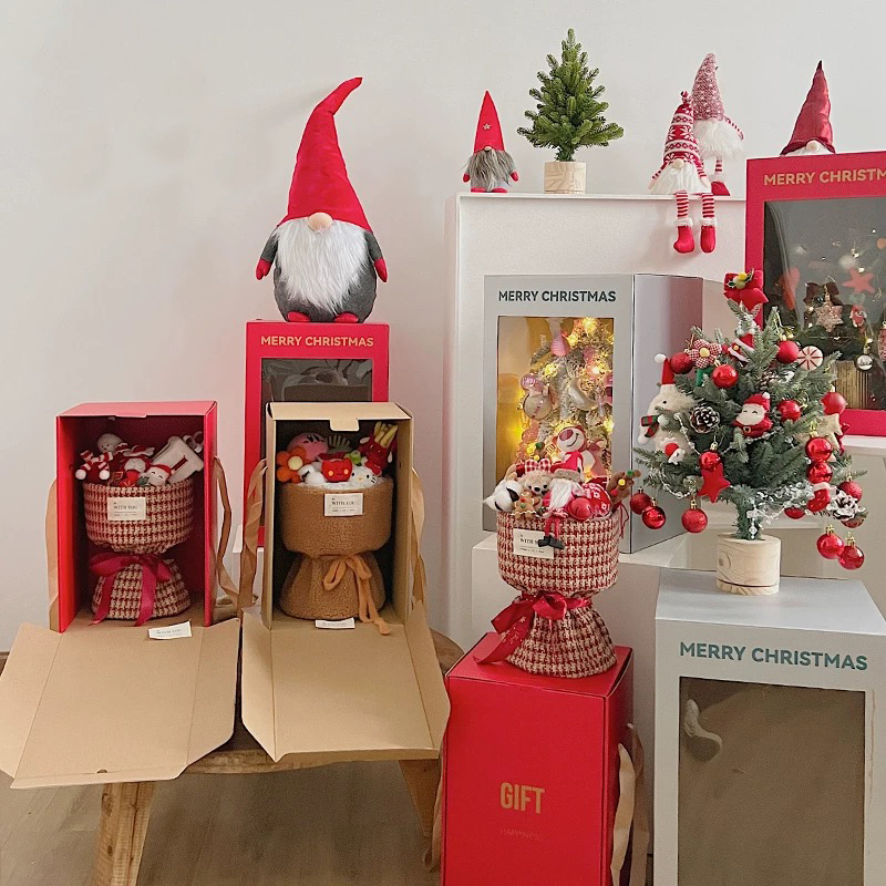 Svečane prozirne poklon kutije s cvijećem